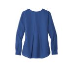 Port Authority Women's Long Sleeve Button-Front Blouse.