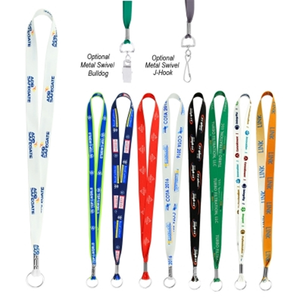 Full Color Imprint Smooth Dye-Sublimation Lanyard - 3/4