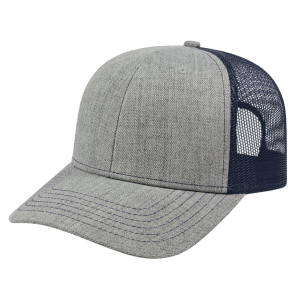 Blended Wool Acrylic Trucker Mesh Back Cap