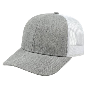 Blended Wool Acrylic Trucker Mesh Back Cap